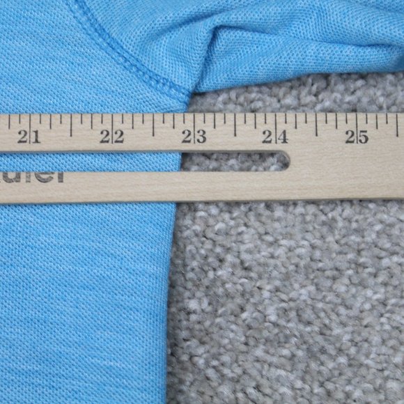 Orvis Trout Bum Polo Shirt Mens Large Blue Polyester/Cotton S/S Pullover - Picture 12 of 13